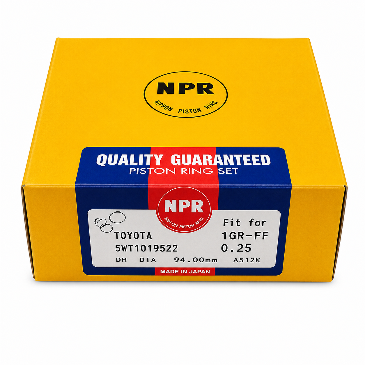 ANILLOS DE MOTOR 0.25 Toyota 4runner motor 4.0/1GR año 2006-2012