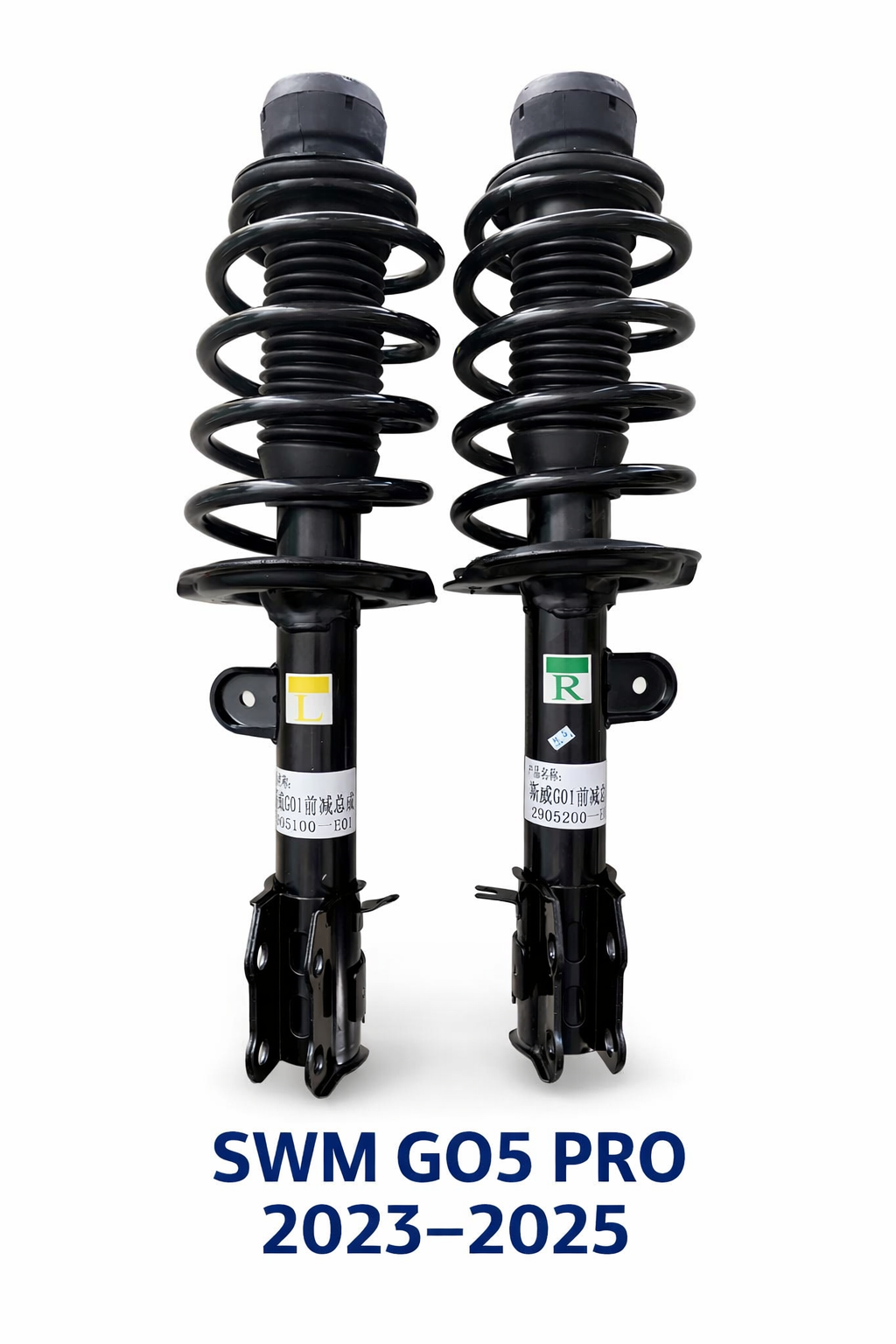 Par Amortiguadores Delanteros SWM GO5 PRO 2023–2025 (Izq + Der)